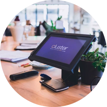 Cluster POS in a restaurant counter