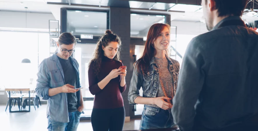 Line busting for retail stores